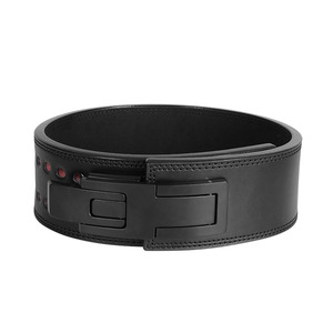 Cinturón de hebilla de palanca de levantamiento de pesas de cuero con estampado de trueno personalizado de alta calidad, cinturón de gimnasio, cinturones cómodos ajustables de alta resistencia - Product Image 5