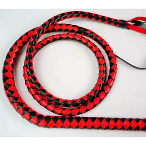 Látigo de equitación hecho a medida 6 pies, 8 pies, 10 pies, 12 pies látigo de toro 12 trenzas cuero de vaca vientre y refuerzo diseño ligero - Product Image 6