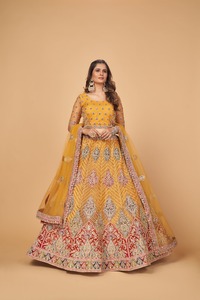 Nouvelle Collection de vêtements de soirée pour filles, de styliste indien Lehenga Choli, Lahenga et Lahenga Choli - Product Image 4