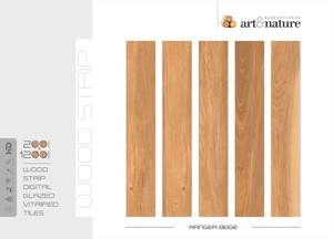 Carreaux de sol en porcelaine aspect bois 200x1200mm Style planche rustique numérique - Product Image 5