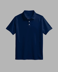 Polo musculaire pour homme personnalisé à séchage rapide, taille américaine, coupe ajustée décontractée, manches courtes, tissu en jersey de polyester respirant - Product Image 2