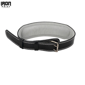 Cinturón de Soporte Lumbar de Cuero IRON PUNCH INDUSTRIES, Hebilla Ajustable, Rojo, Unisex, Antideslizante, para Levantamiento de Pesas, Corrección de Postura, Básico - Product Image 3