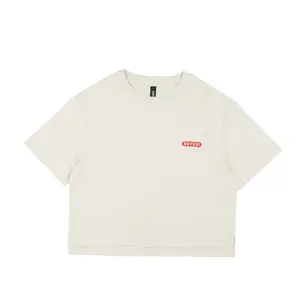 Haut de gymnastique pour femmes 100% coton T-shirt de gymnastique léger coupe ample respirant haut d'entraînement pour un style de vie actif - Product Image 2