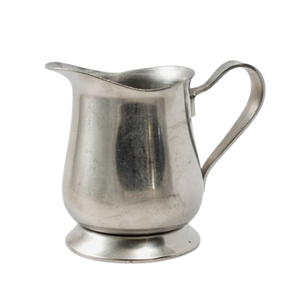 Pichet à lait de style traditionnel pour cuisine et table Espresso Cloche en acier inoxydable Crémier fabriqué en Inde - Product Image 1