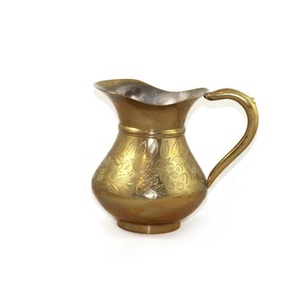 Pichet de stockage d'eau en acier inoxydable, finition polie et brillante, design fait à la main, cruche d'eau potable et de jus utilisée quotidiennement - Product Image 4