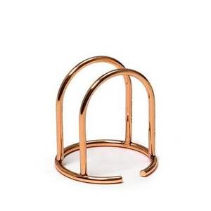 Porte-mouchoirs en métal élégant et durable de conception classique, accessoire de table élégant, logo personnalisé pour la cuisine et la salle à manger - Product Image 5