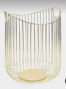 Gold & Black Luxury Metal Organizer Coated Countertop <b>Storage</b> Basket <b>for</b> Fruits & <b>Vegetables</b> Kitchenware - Product Image 3