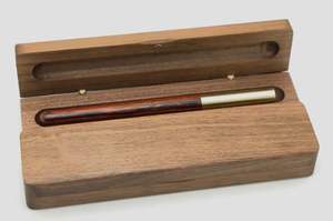 Ensemble de stylos de luxe de haute qualité en bambou fait à la main personnaliser stylo en bois avec logo gravé avec boîte en bois - Product Image 5