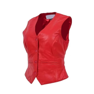 Chaleco de Cuero para Mujer, Diseño Moderno, Calidad Premium, Vintage, Impermeable, Forrado de Felpa, Sostenible, Ligero y Cómodo - Product Image 1