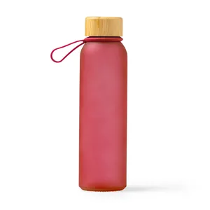 Bottiglia d'Acqua Digitale in Vetro Riciclato Ecologico, Gadget Promozionale Verde per Bevande - Product Image 3