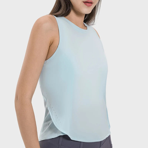 Débardeur de sport pour femmes Cool Feeling Quick Dry Sleeveless Yoga Shirt Reflective O Neck Summer Basic Shirts - Product Image 2