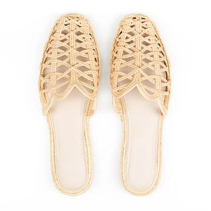 Sandalias de Rafia Tejidas a Mano para Mujer, Antideslizantes, Desechables, Cómodas y Elegantes para el Verano - Product Image 2