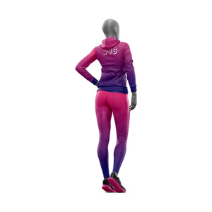 Conjunto Deportivo 2 en 1 para Mujer, Personalizado, 100% Poliéster, Invernal, Transpirable, Cortavientos, Cintura Elástica, Alta Calidad - Product Image 3