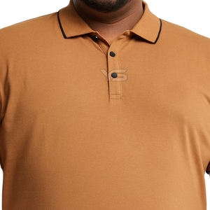 Jersey de LICRA de algodón de alta calidad para hombre, transpirable, para golf y negocios, polo, Impresión de logotipo personalizado, diseño bordado Plus - Product Image 3