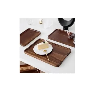 High quality wooden serving tray Good Design Personalized Acacia Cheese Board Tray Wooden Tray