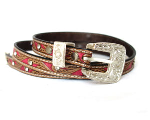 Wholesale Stylish Western Styled Cow Hide <b>Genuine</b> <b>Leather</b> <b>Belts</b> Hand-Crafted for Women and Unisex - Product Image 1