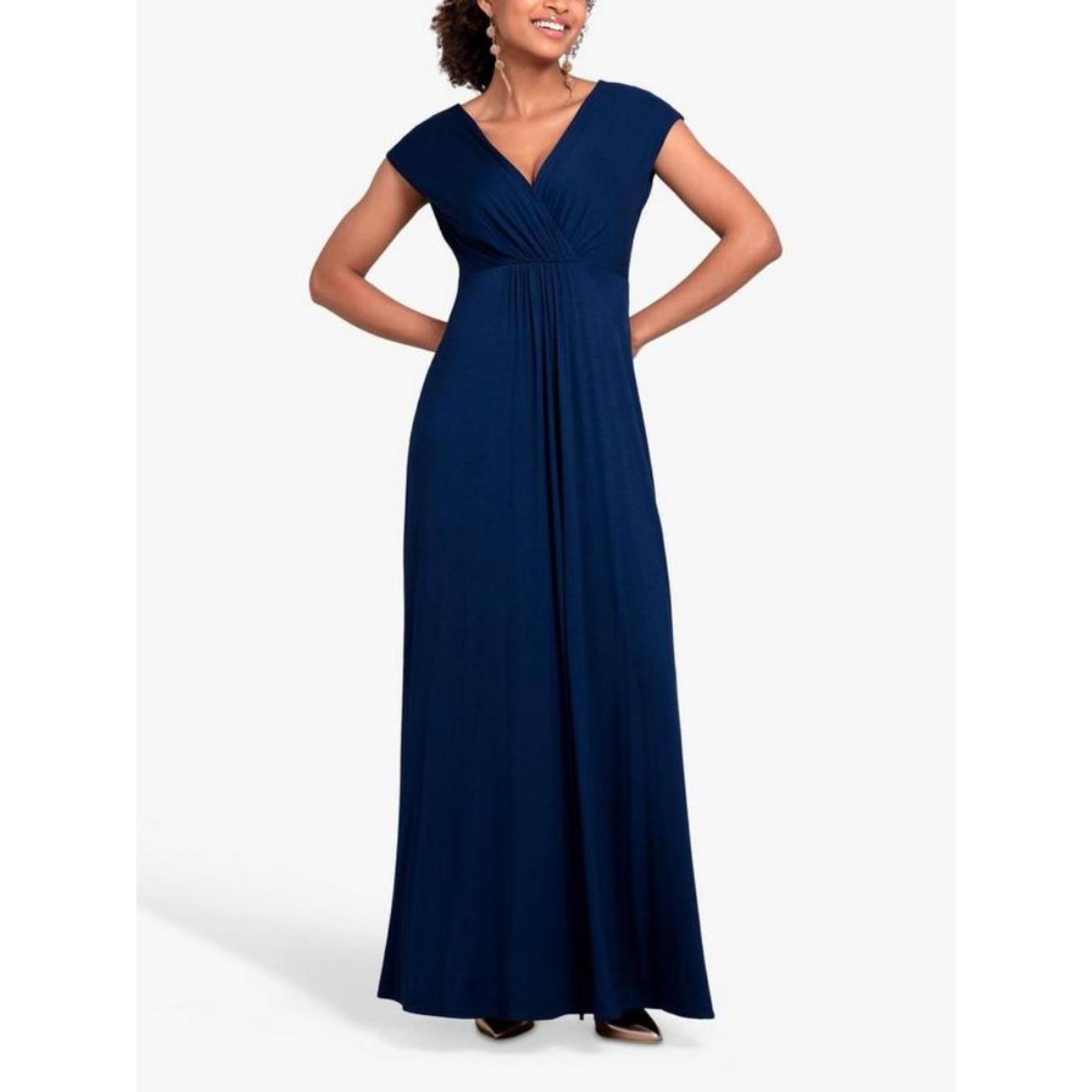 Ball Gown Navy And Teal Dress Ladies Dresses Full Length Fancy Maxi Dresses  Plain Blue Dress Stylish Versatile Options For Women