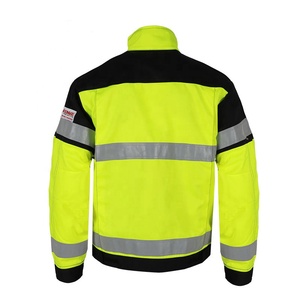 Chaqueta de Seguridad Impermeable Reflectante de Alta Visibilidad, Ropa de Trabajo Ligera, Chaqueta de Advertencia para Obras de Construcción Vial, Talla 5XL - Product Image 2