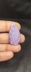 Cabujón de Charoita Natural Pulido, Gema Suelta Marrón para Joyería - Product Image 3