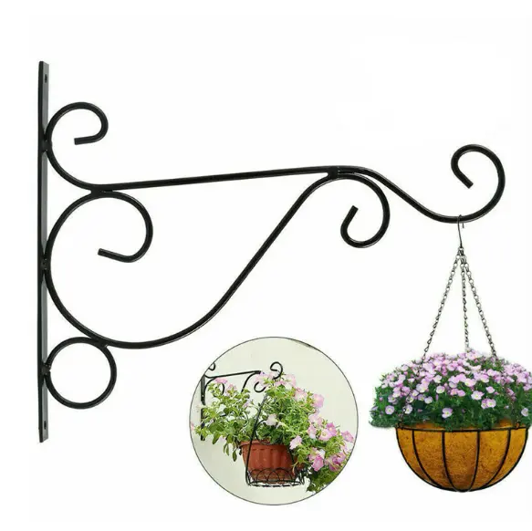 Hanging planters Iron Powder Coated handmade decorative wall decoration and plantation Hook for Garden Outdoor Indoor Patio