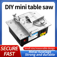 Gergaji meja Mini multifungsi gergaji kayu DIY Model hobi kerajinan alat pemoles pemotongan 775 Motor 80mm pisau bundar R3