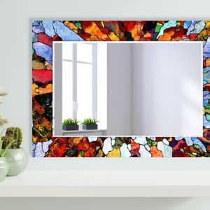 Espejo de pared de metal de diseño único de alta calidad para decoración de hogar de lujo y acento de límite - Product Image 4