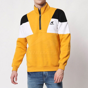 Suéter con cremallera de algodón mezclado para hombres y mujeres Diseño cómodo y transpirable de alta calidad - Product Image 1
