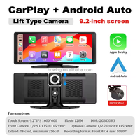 Estéreo Universal para coche de 9 pulgadas, CarPlay inalámbrico, Android Auto K-4, pantalla táctil IPS, Bluetooth 5,0, reproductor de DVD, Plug & Play, Radio FM