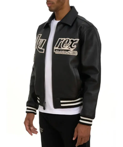 High Quality Customized Avirex <b>Men's</b> Winter Cow Skin Leather Stand Collar <b>Jacket</b> Trending Fashionable in Factory Price - Product Image 4