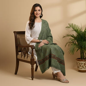 ผ้าคลุมไหล่ขนสัตว์คุลลูสำหรับผู้หญิง ดีไซน์หรูหรา พร้อมลวดลายทอมือแบบดั้งเดิม นุ่ม อุ่น ระบายอากาศได้ดี เหมาะสำหรับฤดูหนาว สไตล์ชาติพันธุ์ - Product Image 6