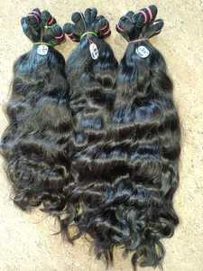 Listo para enviar En stock Extensiones de cabello Remy ondulado rizado natural indio de trama doble Cabello humano crudo para entrega instantánea - Product Image 5