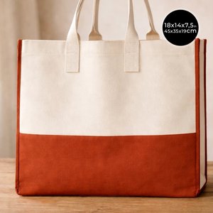 Grand sac fourre-tout en toile imperméable à grande capacité, décoré de fleurs, pour femmes - Sac de plage et de spa réutilisable pour le printemps et l'automne - Product Image 1