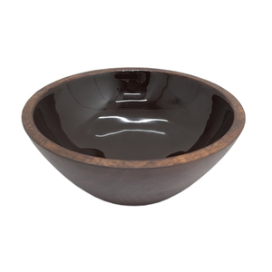 Bol à fruits en bois de forme ronde décoratif pour la maison pour les ustensiles de cuisine de table saladier pour la maison et les hôtels bols de service de nourriture - Product Image 1