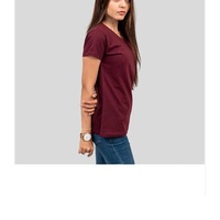 T-shirts amples et décontractés en coton 100 % tricoté, respirants et écologiques, à manches courtes, grande taille pour femmes – Prix de gros