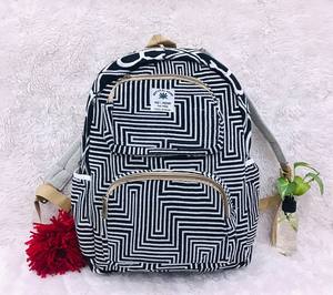 Handmade Hemp Cotton Unisex Backpack <b>Evening</b> <b>Bags</b> Eco-Friendly Sustainable Fashion Stylish Handloom Craftsmanship Zipper Closure - Product Image 4