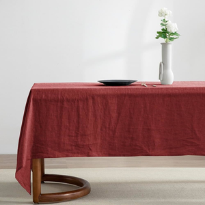Mantel de Lino y Algodón, Diseño Cuadrado, Color Sólido, Tamaño Personalizado, Moderno, Antipolvo, Impermeable, Resistente al Aceite, Proveedor Mayorista OEM - Product Image 4