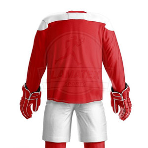 Ensembles d'uniformes de hockey sur glace réversibles unisexes en polyester 2024, design personnalisé, qualité professionnelle, séchage rapide, respirant, SPORTS - Product Image 6