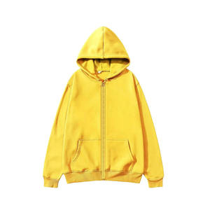 Sudadera con Capucha y Cremallera para Hombre, Diseño OEM, Parches de Chenilla, Tallas para Adultos, Ropa Deportiva ODM, Ropa Deportiva de Otoño, 100% Algodón - Product Image 3