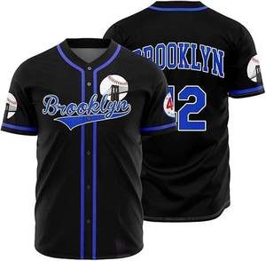 Jersey de béisbol personalizado para hombre de alta calidad Logotipo de bordado sublimado de poliéster - Product Image 3