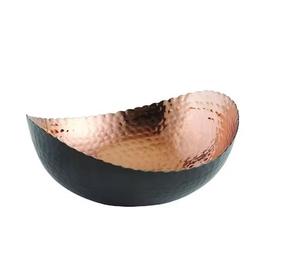 Cuenco de latón de Diseño Artesanal con soporte de estética antigua tradicional para servir frutas y chocolates - Product Image 3