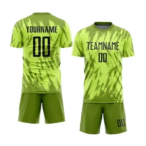 Camiseta de fútbol de retazos multicolor para hombre, ropa deportiva de práctica de Club lisa, servicio OEM para jugadores de fútbol exportados a Bangladesh - Product Image 4