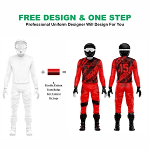 Lujosa calidad hombres damas sublimación impresa MTB AVT motocicleta Kit diseño elegante serigrafía de silicona MX traje de carreras - Product Image 2