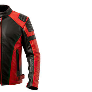 Unisex Windproof Embroidery Motorcycle Leather Jacket for USA & EU Market CE-Ready Riding OEM Wholesale - Product Image 3