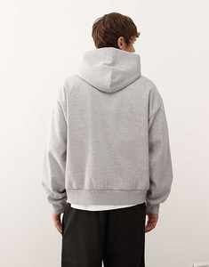 Men's <b>Trendy</b> Acid Wash Rhinestone 100% Cotton Oversized Casual Winter Bling Pullover <b>Hoodie</b> with Pouch Pocket Customized Design - Product Image 4