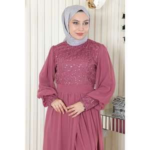 MSW19190-3 Ensemble décontracté d'été en mousseline florale avec logo, tailles XXL, longueurs longues et mi-longues, tissé au-dessus du genou - Product Image 2