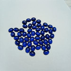 Xingguang จิวเวลรี่ลูกปัดสปินเนลรูปไข่ทรงรีสีน้ำเงิน #113สี - Product Image 1