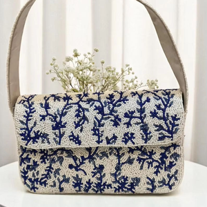 กระเป๋าบัดกรีออกแบบใหม่สำหรับผู้หญิงกระเป๋าคลัทช์ลูกปัดหลากสีกระเป๋างานปักแฮนด์เมดกระเป๋างานฝีมือ - Product Image 1