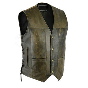 Chaleco de Cuero para Hombre en Oferta, Chaleco de Cuero Masculino a la Moda, Chaleco de Cuero para Hombre en Venta - Product Image 3