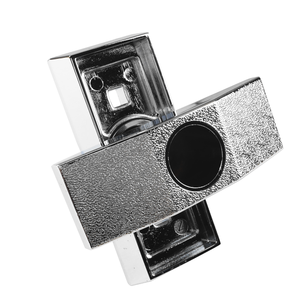 มือจับโลหะผสมสังกะสีทนทานพร้อมล็อคทรงกระบอกและกุญแจ2ดอกสำหรับถังล็อคหยอดเหรียญประตูแบบบาง - Product Image 1