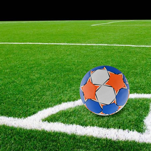 ลูกฟุตบอลเย็บตามสั่งพิมพ์ลายโลโก้ที่ทนทานพร้อมสีที่กำหนดเอง - Product Image 6